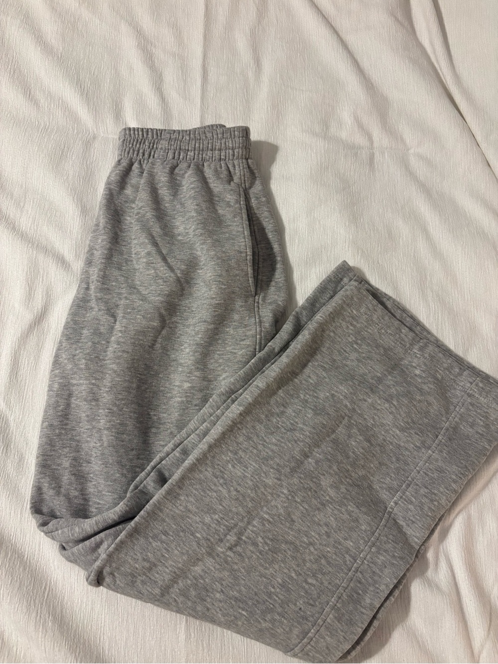 Wide leg Grey Sweatpants - Comfortable Everyday Bottoms
